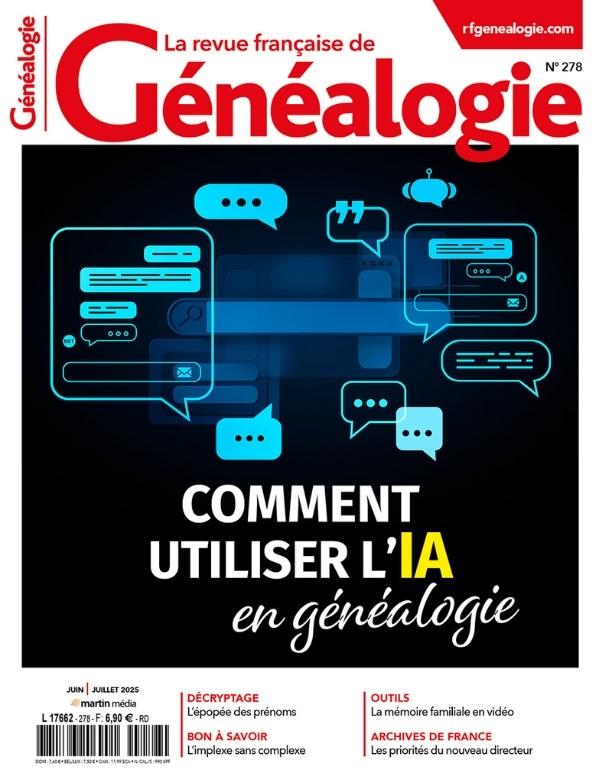 N°278 - Comment utiliser l'IA en généalogie ?
