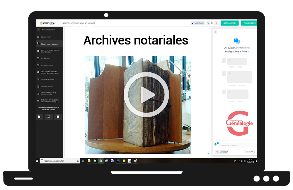 Formation en ligne - Archives Notariales