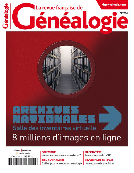N°234 - Archives nationales : 8 millions d'images en ligne