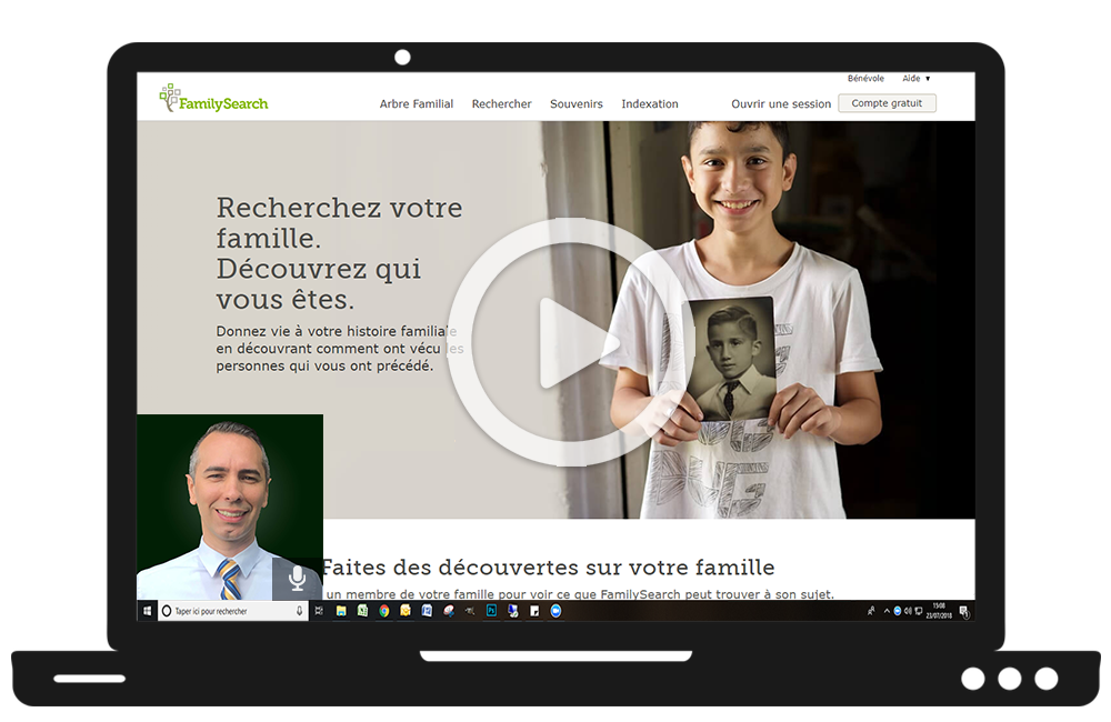 Webinaire - FamilySearch 3 : Mettre en ligne son arbre ou croiser les données 